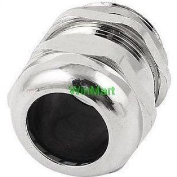 M25 Silver Metal Waterproof Cable Gland Connector 13-18mm Diameter