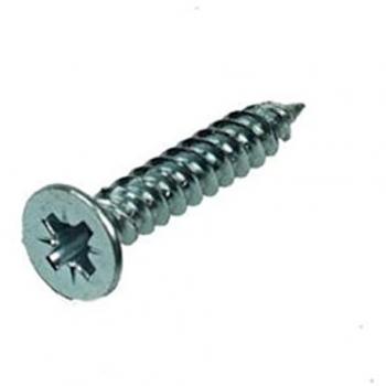 Twin-Threaded Silver Woodscrews - 12 x 1.5