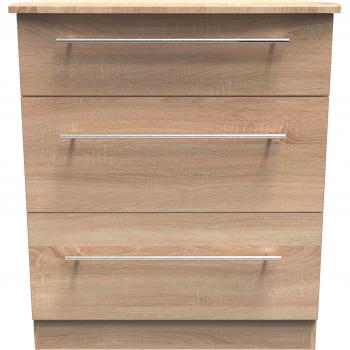 Carlton 3-Drawer Ready-Assembled Deep Chest