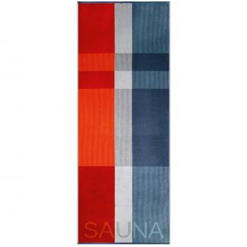 Egeria Saunatuch Liam XXL 75x200 cm | Dreifarbiges Karomuster