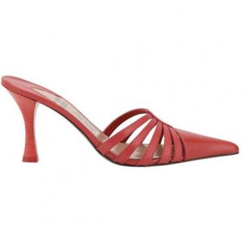 Paris Texas Red Leather Sabot – EU40/US10