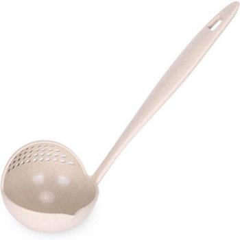 2 in 1 Long Handle Plastic Soup Spoon Strainer