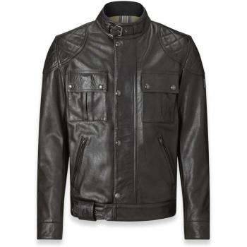 Giacca Belstaff Brooklands in Pelle Nera 2XL