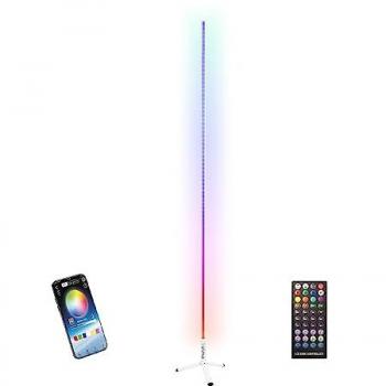 Tube lumineux RGB sur pied 1m Noir MAGIC-COLOR-STICK