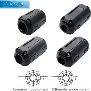 Anillo de Cordón Suprador de RFI/EMI para Cable de Audio