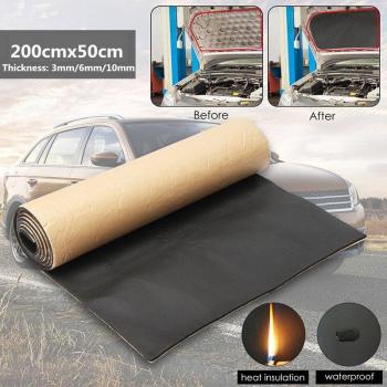 200cm x 50cm Upgraded Car Soundproofing Foam Roll - 3mm-30mm Closed Cell Heat Insulation Cotton for Noise Reduction
