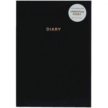 ColourBlock Plain A5 Journal Black
