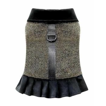 Pettorina Velluto Lurex Glitterata Goldie 35-40 cm per Cani