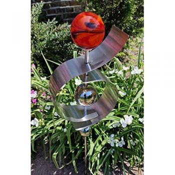 Gartenambiente Glaszauber Jupiter Beetstecker mit Glaskugel