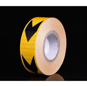 5cmx25m Car Reflective Warning Tape with Arrow Design