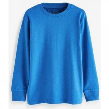 Next Blau Kobalt Regular Fit Langarmshirt Gemütliches T-Shirt (3-16 Jahre)