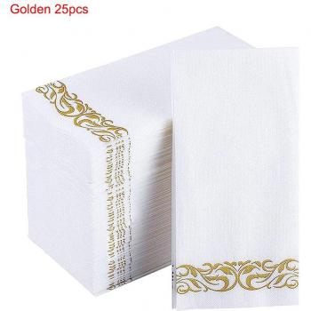 25 Absorbent Disposable Napkins for Weddings and Parties
