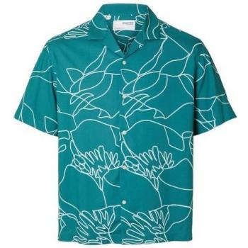 SELECTED HOMME Kurzarmhemd mit Blumenprint
