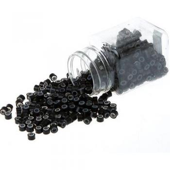 Silicone Aluminum Feather Hair Extension Micro Ring Pack
