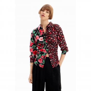Stile Raggiante: Camicia Arricciata con Fiori