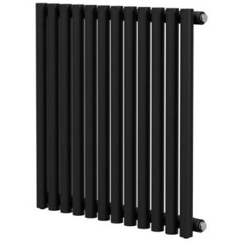 600 × 595 mm Sinclair Colore Horizontal Radiator, Matte Black, Mild Steel
