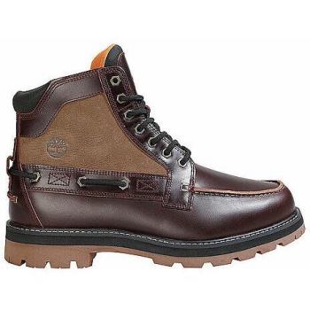 Timberland Burgundy Full Grain Boots for Men, Size UK 8.5
