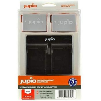 Jupio Duo Baterías LP‑E8 1120 mAh con Cargador Dual USB