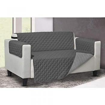 Copridivano Trapuntato Lello Antimacchia Double Face Grigio 3 Posti