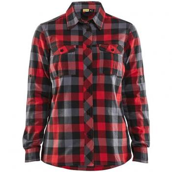 Weißes Winterfell-Classic‑Heidi-Flanell­shirt