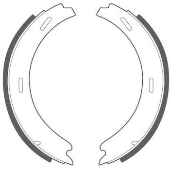 Ferodo FSB196 Brake Shoe Set, parking brake - Heavy Duty Carbon Fiber