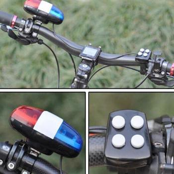 LED Bicycle Police Light and Siren Combo