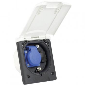 Presse encastrée multifonction IP44 blanche AS Schwabe 62473