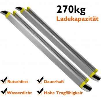 Costway 2 x Teleskop Aluminium Heckrampe rutschfest