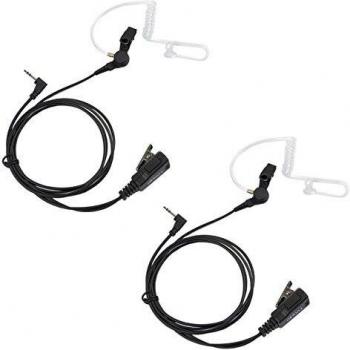 COODIO auriculares 2x Motorola TLKR con micrófono de un pin, tubo acústico, modelo Seguridad Bodyguard para transceptor walkie talkie