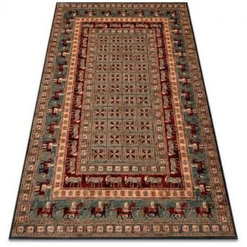 Kashqai Orientale Green 67x130 cm Tappeto di Lana