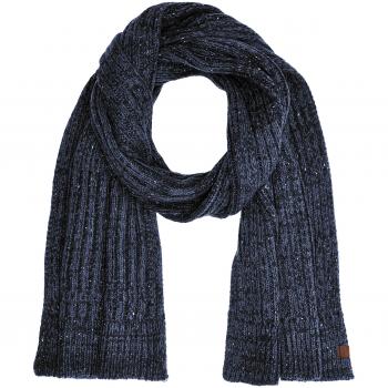 TOM TAILOR Herren neps Schal, Dunkelblau (Dark Zone Blue Melange 6465), Einheitsgröße