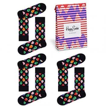 Chaussettes Happy Socks Fraise, Multicolore, 7/10 (Taille Fabricant: 41-46) Homme