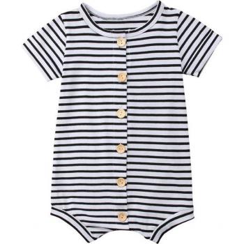 PudcoCo Bébé Pop Combinaison Bouton Actif Coton 0-24 Mois