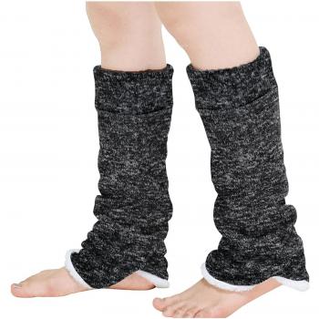Thick Footless Fleece Leg Warmers for Adults
