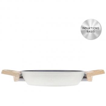 Karaca Bratpfanne Swiss Crystal 20 cm Induktions, Creme
