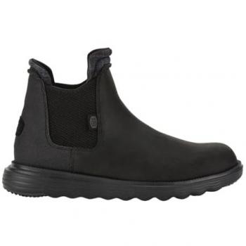 Scarpe Hey Dude Branson Classic Nero 44 in Suede