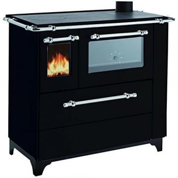 Cuisinière à bois moderne Royal Palazzetti New Betty 4.5 Noir