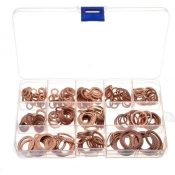 280Pcs Copper Washer Set for M5-M20 Screws and Bolts