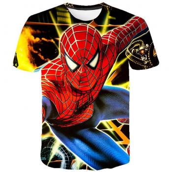 T-shirt casual Spider-man 3D à manches courtes 4-5 ans