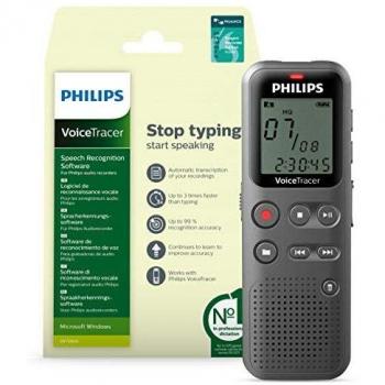 Grabador de Audio con Reconocimiento de Voz Philips VoiceTracer DVT1115