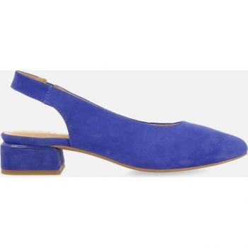 Bailarinas Destalonadas Gioseppo Azul Tacón Medio
