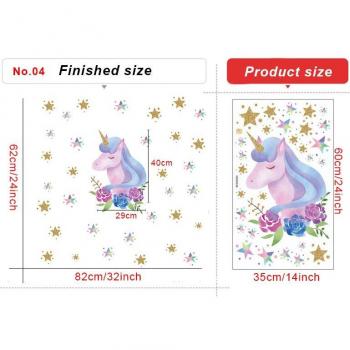 Calcomanía Unicornio Infantil Adhesiva
