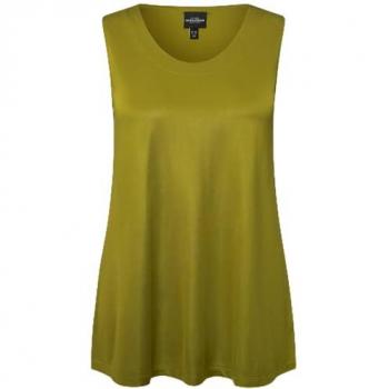 Ulla Popken A-Linien Longtop aus Viskose, ärmellos