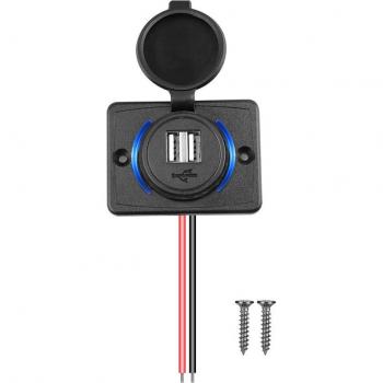 Adaptateur panneau 12V/24V pour voiture et moto