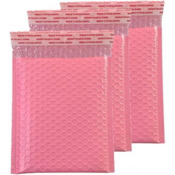 Bolsas de Burbuja Rosa con Cierre Adhesivo - Set de 10