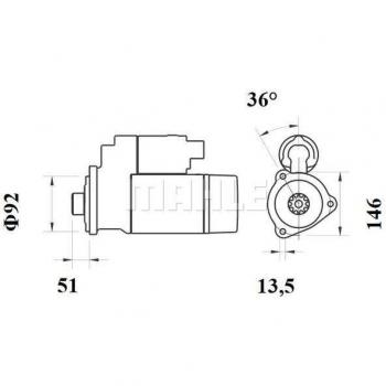 Freno di avviamento MAHLE 783