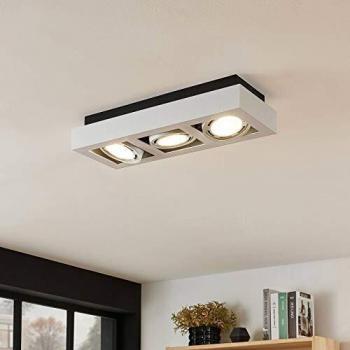 Faretto da soffitto Ronka, GU10, a 3 luci, bianco
