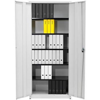 Mauser Büroschrank, extrahoch - H2200 x B950 x T500 mm - RAL 7035