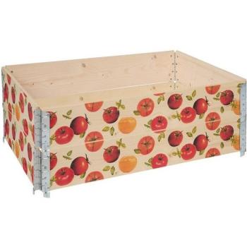 Bac de rangement en bois décoratif Gd‑0075 – Cadre potager 120×80×20 cm