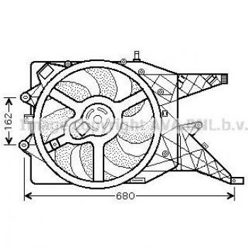 Ava Quality Radiator Fan OL7514